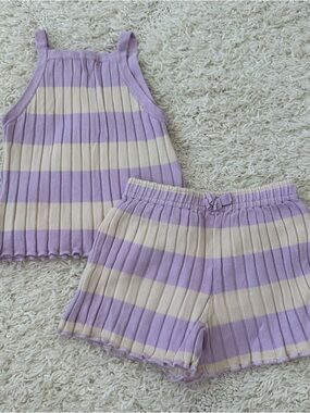H&M Striped Knit Set